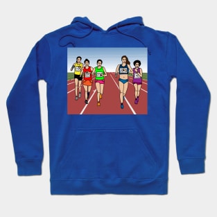 Jogging Marathon Runners And Train Hoodie